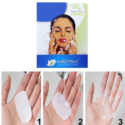 Fresh Paper Soap Strips Traveling Hand Wash With Jasmine Fragrance (100pc)