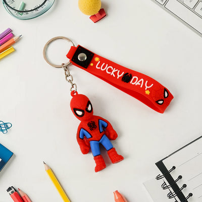 Cute Cartoon Silicone 3d Key Chain With Metal Hook  Strap (Pack Of 1) - second image