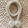 Home Plastic Curtain Tiebacks Straps Buckle Clips Rope Straps Window Curtain Bracket Decoration Pearl Decorative Rope Holdback Holder For Window (2 Pc)