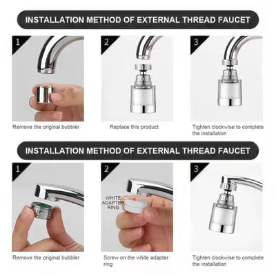 Water Faucet Extender Swivel Faucet Aerator (1 Pc) - second image