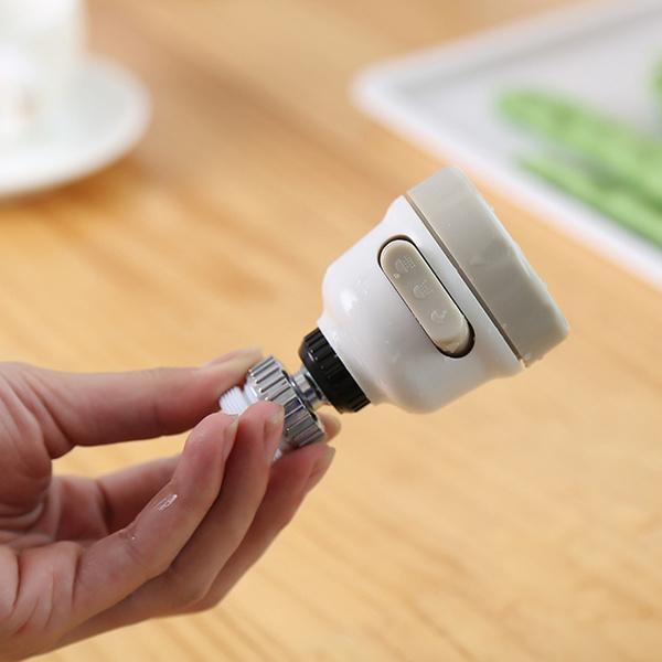 Rotatable Splash Proof 3 Modes Water Saving Nozzle Filter Faucet Sprayer - LootFaat