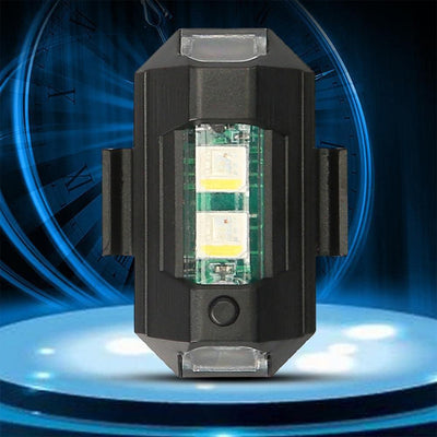 Mini LED Strobe Lights - RGB Waterproof Anti-Collision Drone/Bike/Motorcycle Safety Light
