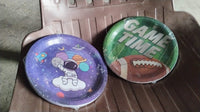 Round Plates Disposable Paper Plates  Happy Birthday Gift (10 Pcs Set  Mix Design)