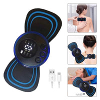 Mini Portable EMS Neck Massager for Lymphatic Drainage & Pain Relief