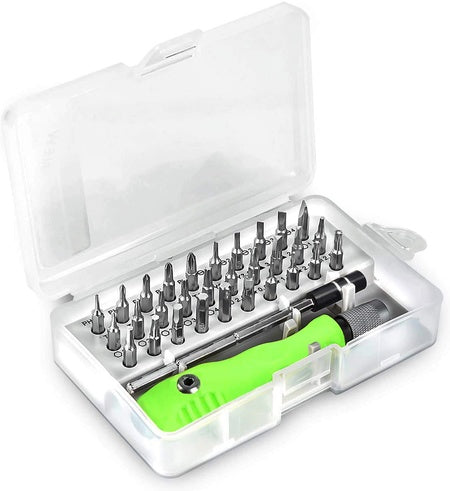 32 In 1 Mini Screwdriver Bits Set With Magnetic Flexible Extension Rod - LootFaat