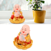 Solar Power Moving Buddha Car Ornament (1 Pc) - LootFaat