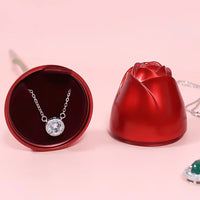 Metal Red Rose Couple Jewelry Box-fancy Jewelry Box (1 Pc) - LootFaat