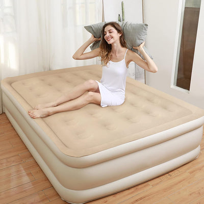 Portable Inflatable Air Bed - Folding Lazy Lounger for Home & Travel