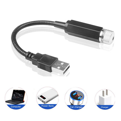 7290  Multipurpose Laser Light Light Galaxy Night Sky Ambiance Laser Micro Projector Atmosphere Ambient Roof Usb Light Car Ceiling Bedroom For Party (1 Pc) - second image