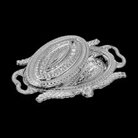 Plastic Peacock Dry Fruit Silver Finish Serving Tray - LootFaat