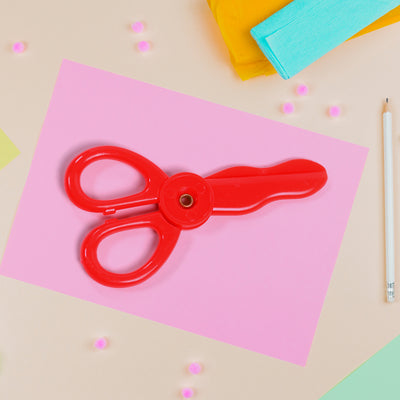 Plastic Child-safe Scissor Set Toddlers Training Scissors Pre-school Training Scissors And Children Art Supplies - second image