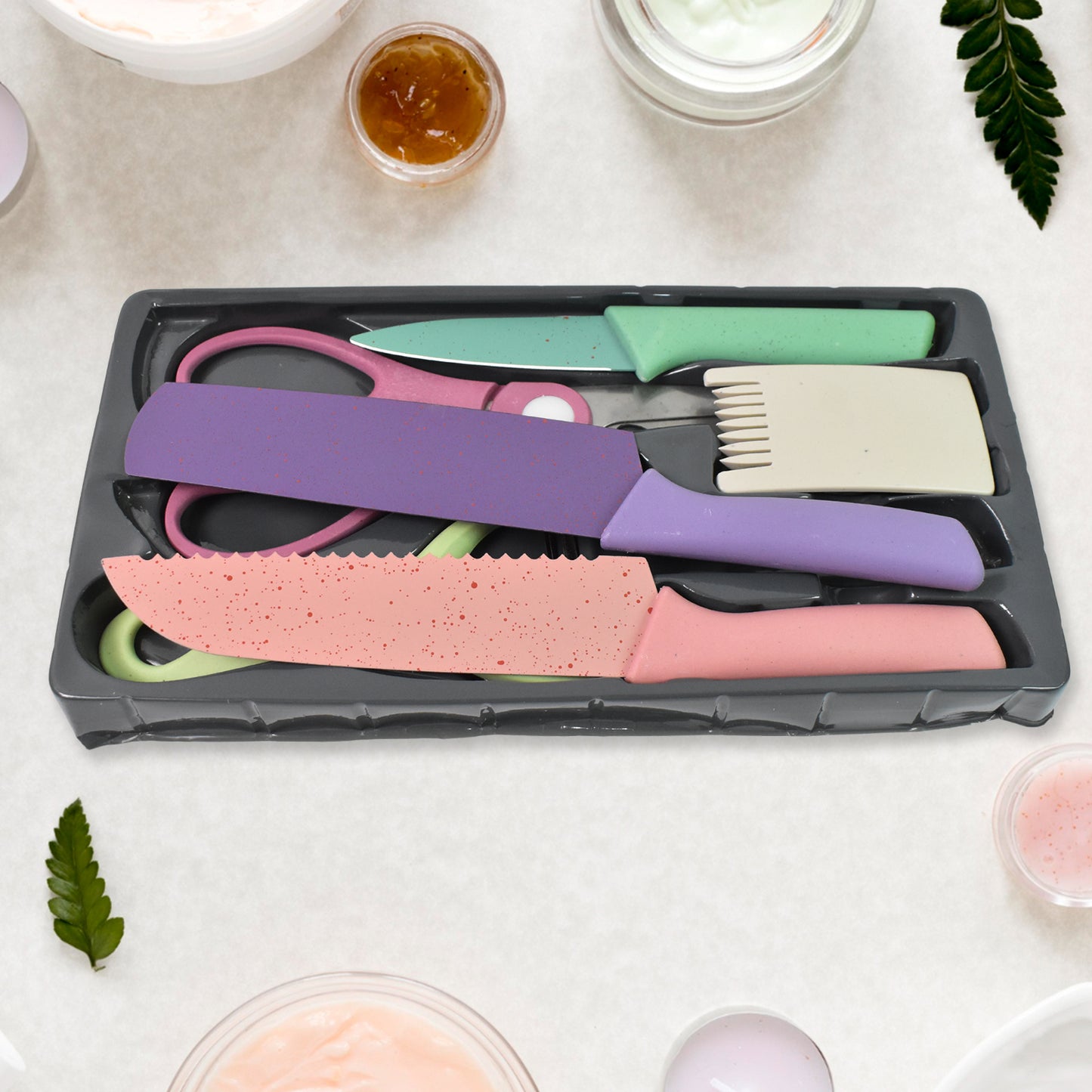 Professional Colorful Kitchen Knives Set (6 Pcs Set) - LootFaat