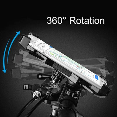 Bike Phone Mount - Anti-Shake 360° Rotation Cradle Clamp - second image