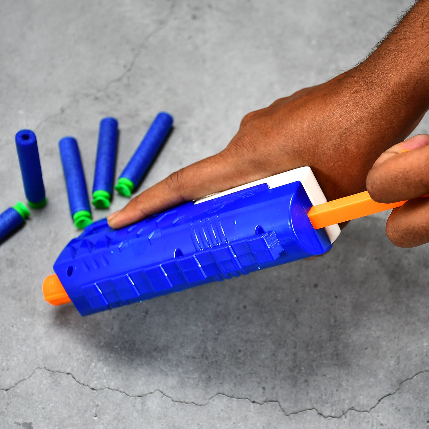 Hi-arm Gun With 10xfoam Suction Bullet Made With Abs Plastic Solid Build Target Shooting - LootFaat