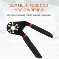 Multi-function Hexagon Universal Wrench Adjustable Bionic Plier Spanner Repair Hand Tool (Small) Single Sided Bionic Wrench Household Repairing Wrench Hand Tool - LootFaat