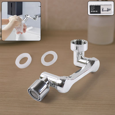 Universal Faucet Extension: Splash-Proof Swivel Aerator