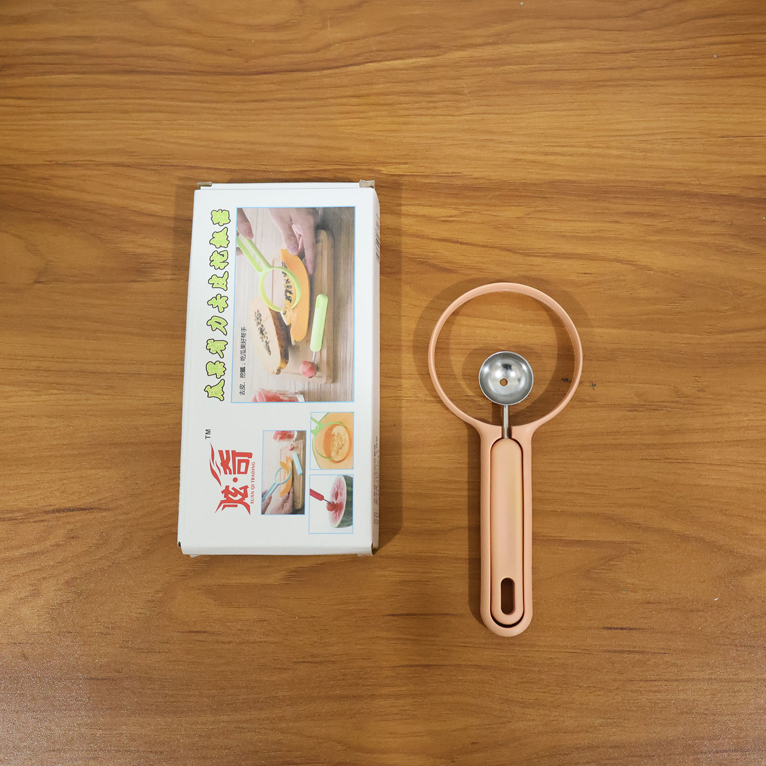 2 In 1 Fruit Scooper And Cutter Tool (1 Pc) - Home & Kitchen - best home & kitchen online