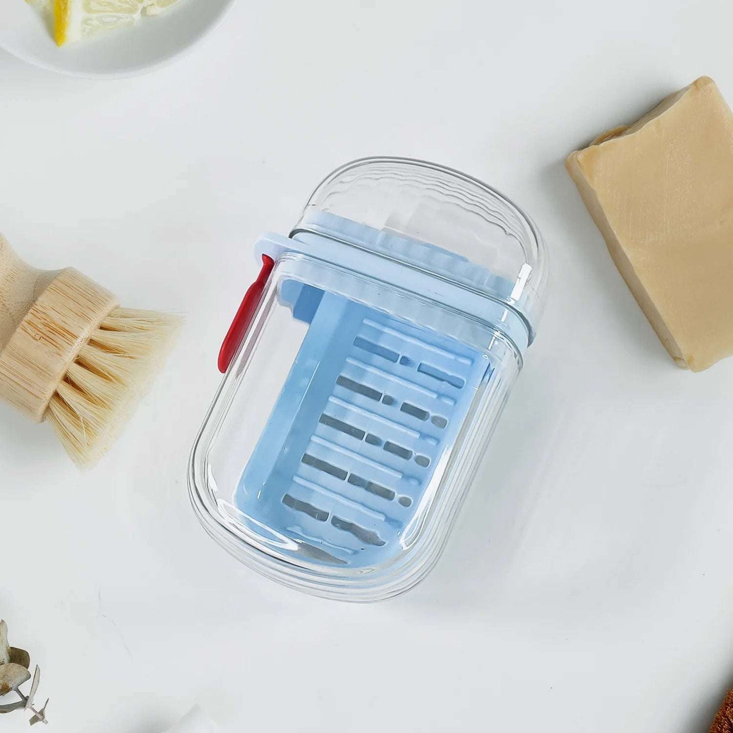 Multifunctional Soap Box With Drain Tray And Lock Clip Sabudani (1 Pc)