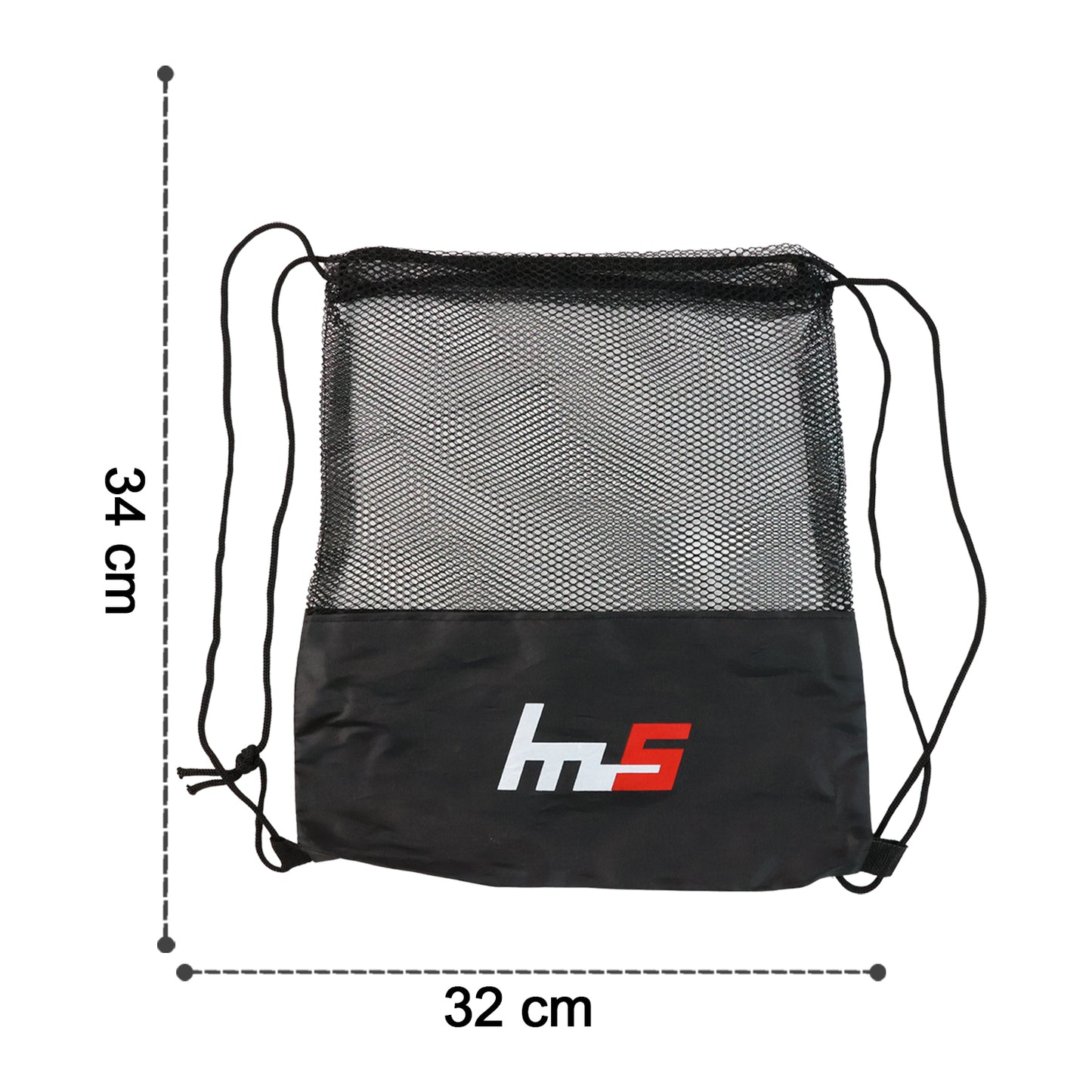 Mesh Drawstring Gym Sack  Breathable Sports Backpack (1 Pc)