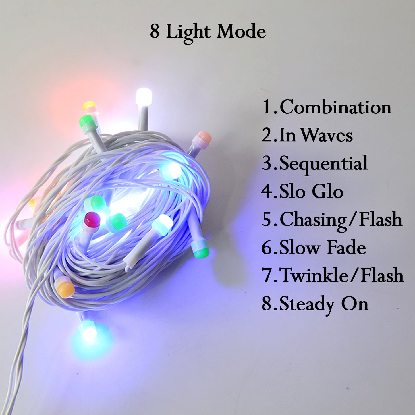 8M Multi-Color LED String Lights - Diwali, Christmas & Home Decor