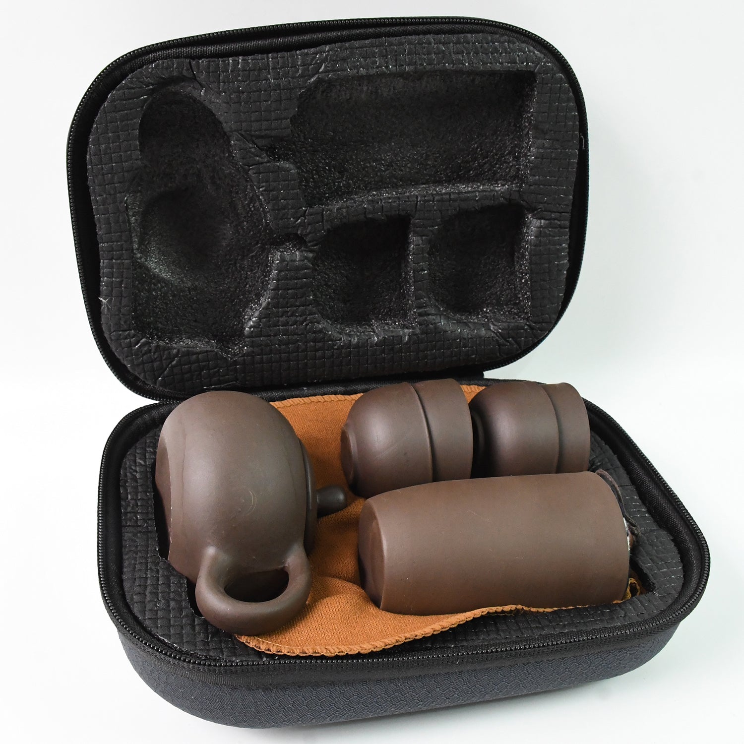 Portable Kung Fu Tea Set With A Portable Travel Bag (Set Of 6pcs) - LootFaat
