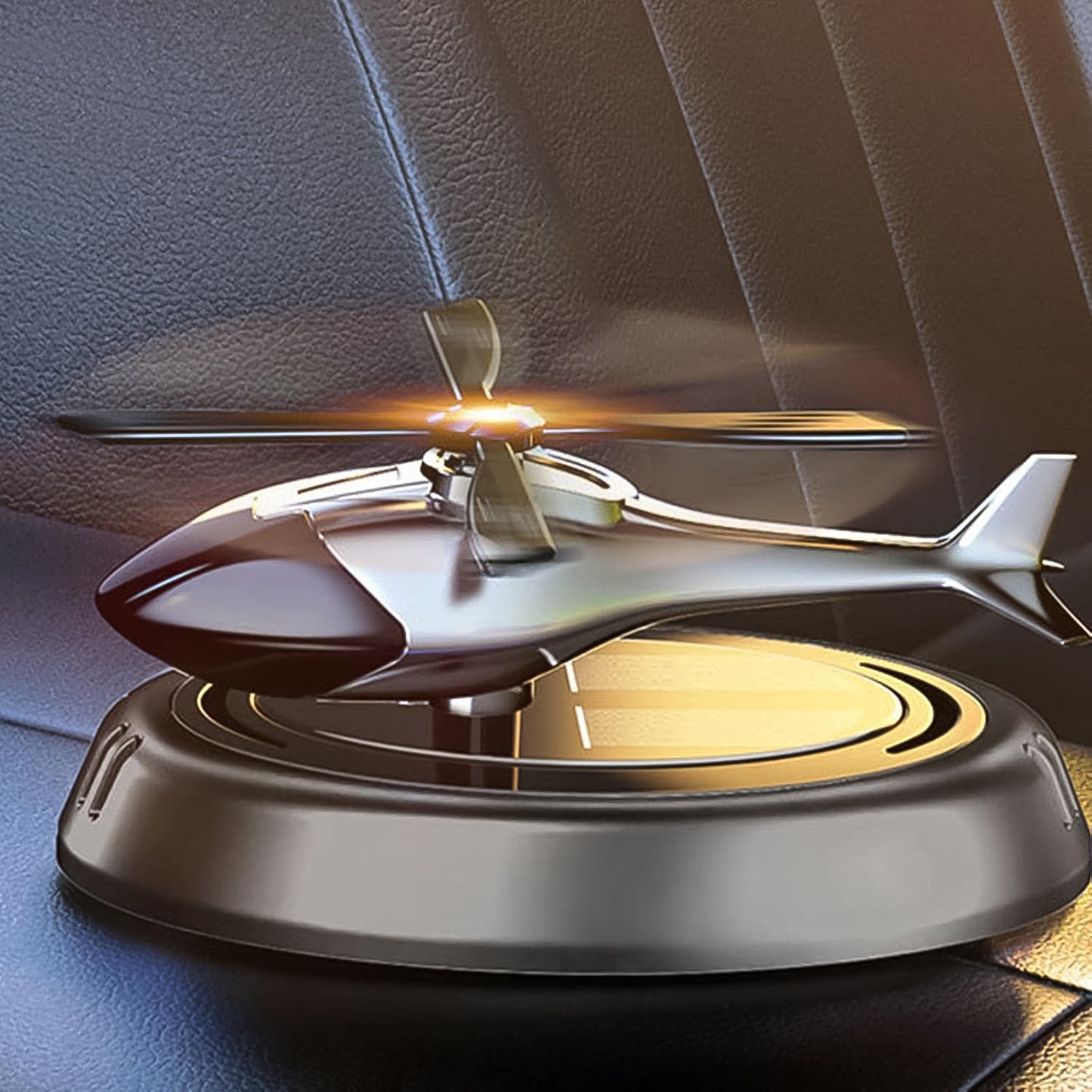 Car Dashboard Perfume Diffuser With Rotating Blades (1 Set)