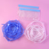 12 Peace Reusable Stretch Lids Set With 2 Storage Pouches  Flexible...