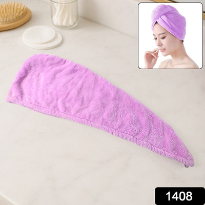 Microfiber Hair Drying Towel Wrap - Quick Absorbent Turban