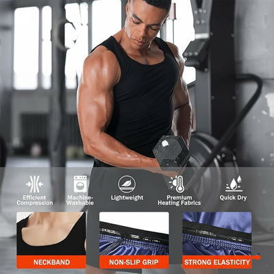 Mens Slim Fit Sweat Shaper Tank Top (Lxl 1 Pc) - second image