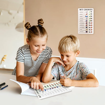 Reusable Chore Chart - Home Management Memo Board (20x12cm)