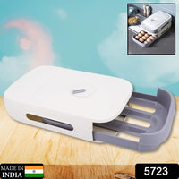 Pull-Out Egg Storage Drawer - Fridge Organizer & Protector (Holds 12)