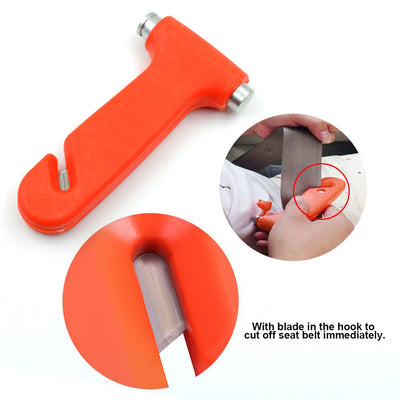 9393 Car Safety Hammeremergency And Rescue Toolcar Window Breaker And Seatbelt Cuttersafety Hammer Emergency Rescue Toolcar Window Breaking Seat Belt Cutter (1 Pc) - second image
