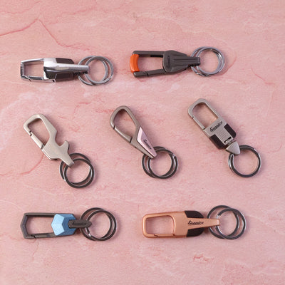 Premium Heavy-duty Metal Keychain With Carabiner Clip (1 Pc  Assorted Design) - second image