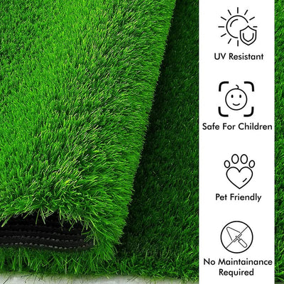 Artificial Grass Turf Carpet - Soft & Durable Doormat/Balcony Decor - 58x38cm