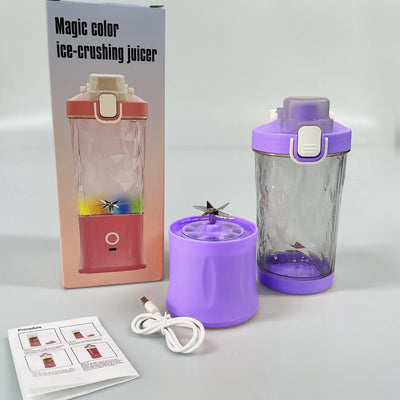 Eletric Crusher Juicer With Multicolor Light 8 Blades (600 Ml  Multicolor) - second image