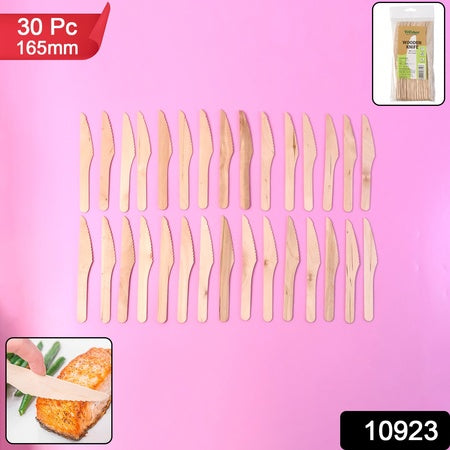 Premium 165mm Wooden Knife  30 Pcs Pack Home - Premium Quality - Best Quality & Value