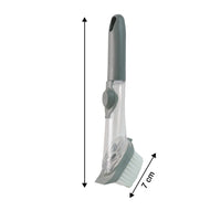 2 In 1 Soap-dispensing Dish Brush - (Set)