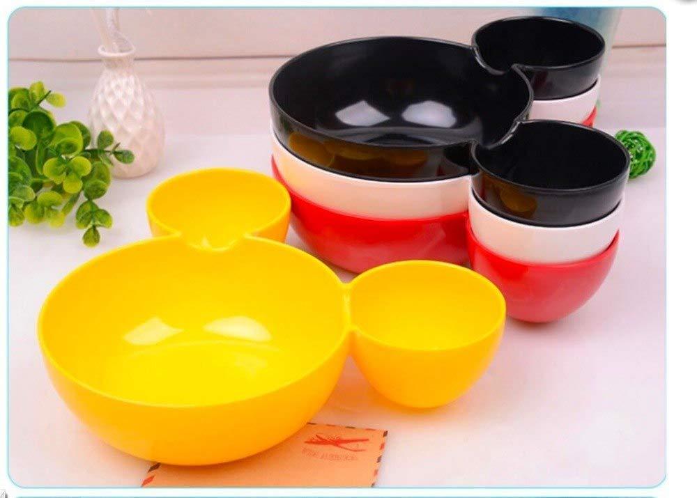 Mickey Shaped Kidssnack Serving Sectioned Plate - LootFaat