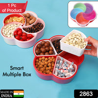 Close up of 2863 5compartments Party Food Storage Snack Nuts Box For Peanuts Fr... features and build quality