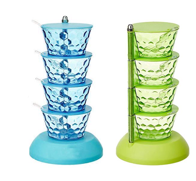 4 In 1 Multipurpose 360 Degree Rotating Pickle Rack Container For Kitchen - LootFaat
