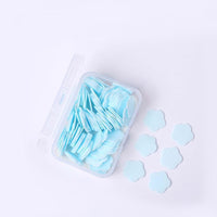 Mini Portable Travel Soap Paper Sheets Flower Shape (100 Pcs Set Approx  Mix Color) - LootFaat