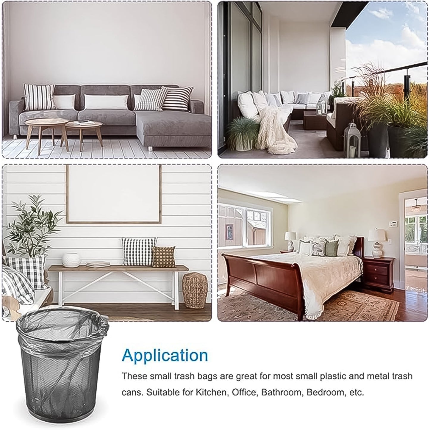 Bio-degradable Eco Friendly Garbage  Trash Bags Rolls (40x50 Cm  1 Pc)