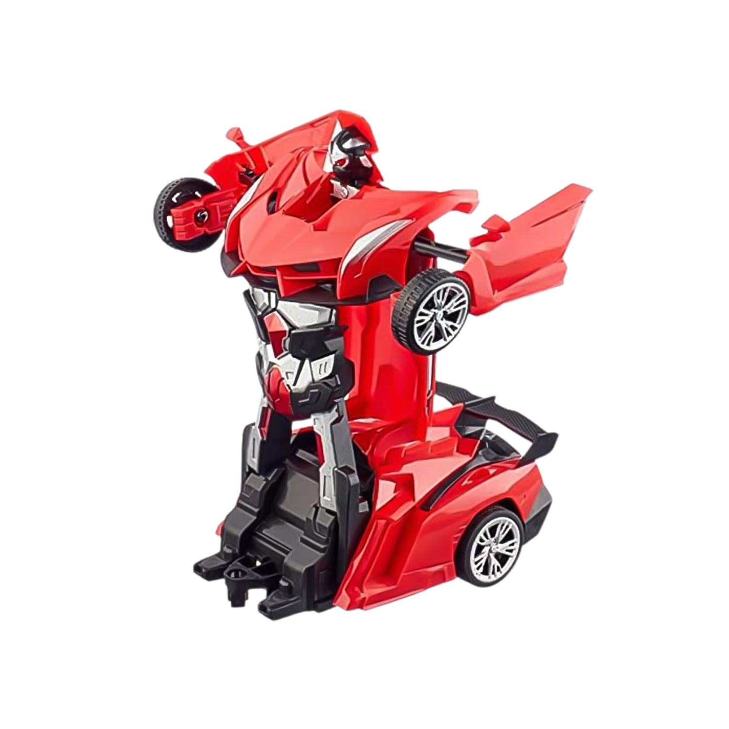 2 In 1 Automatic Robot Converted Remote Control Car With Light Scale 360drifting Deformation Robot Car Toy Kids Boys Robot Convertunique Toy For Boys (1 Pc) - LootFaat