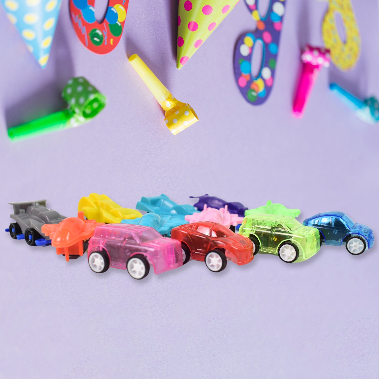 Mini Pull Back Car  Aeroplane Plastic Pull Back Car Cartoon Toys (12 Pcs Set) - LootFaat