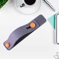 Dark Grey Phone Loop Finger Holder Phone Grip Straps Silicone Phone Finger Strap (1 Pc)