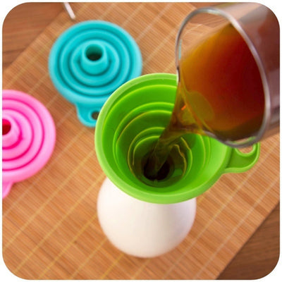 4677 Silicone Funnel For Kitchen Use Oil Pouring Sauce Water Juice - second image