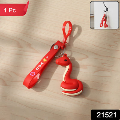 Cute Cartoon Snake Keychain (1 Pc) - second image
