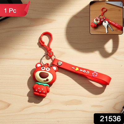 Cute Cartoon Bear Figure Keychain (1 Pc) - second image