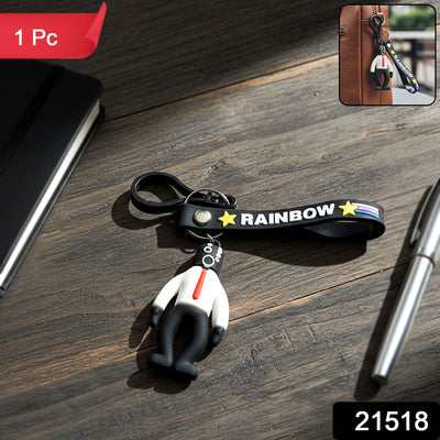 Stylish Cartoon Man Figure Keychain (1 Pc) - second image