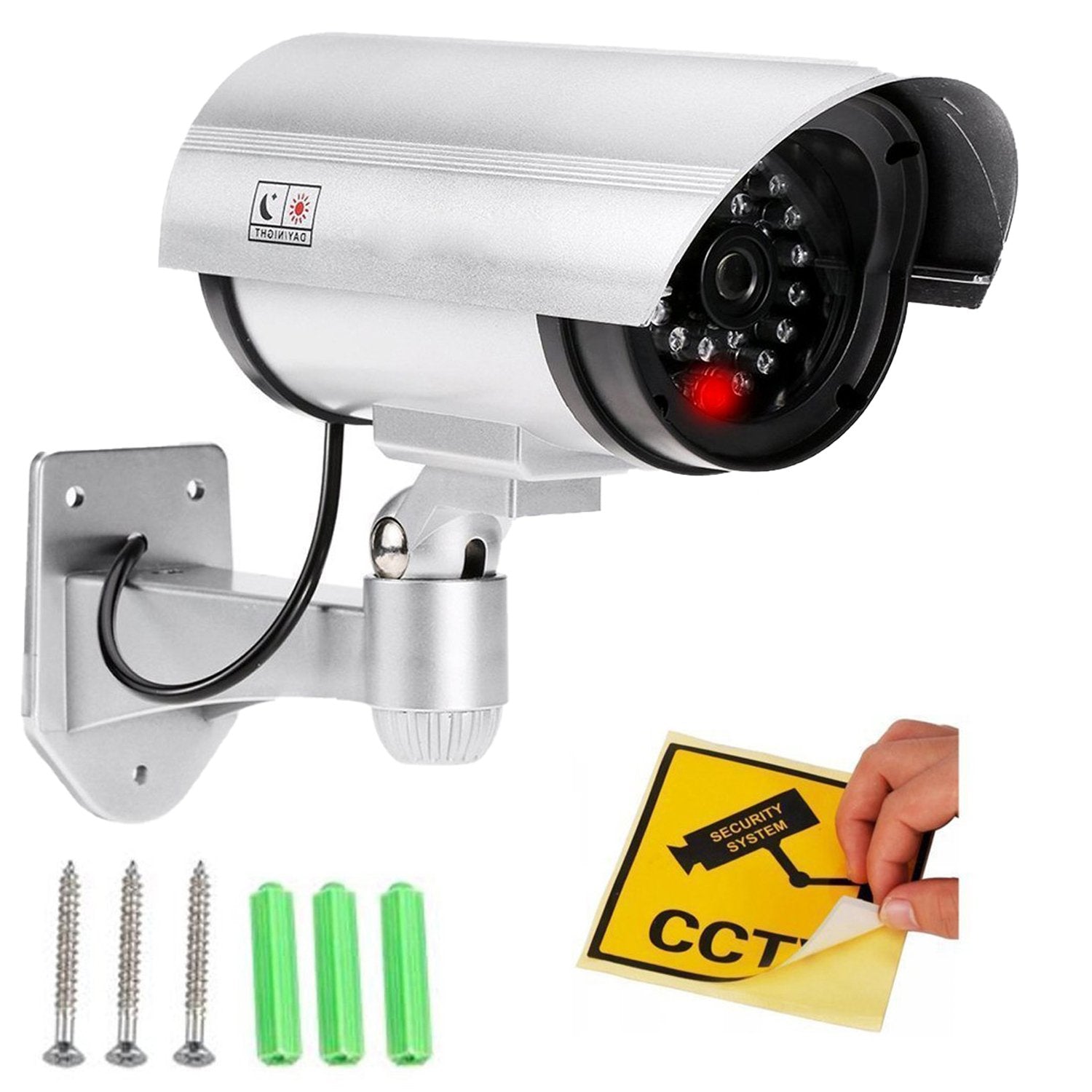 Wireless Security Cctv False Outdoor Fake Dummy Piece Ir Camera - LootFaat